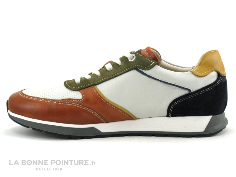 Pikolinos CAMBIL M5N-6111C2 Brick - Basket Homme Blanche Et Multi 3 Pikolinos CAMBIL M5N-6111C2 Brick - Basket Homme Blanche Et Multi – Image 3