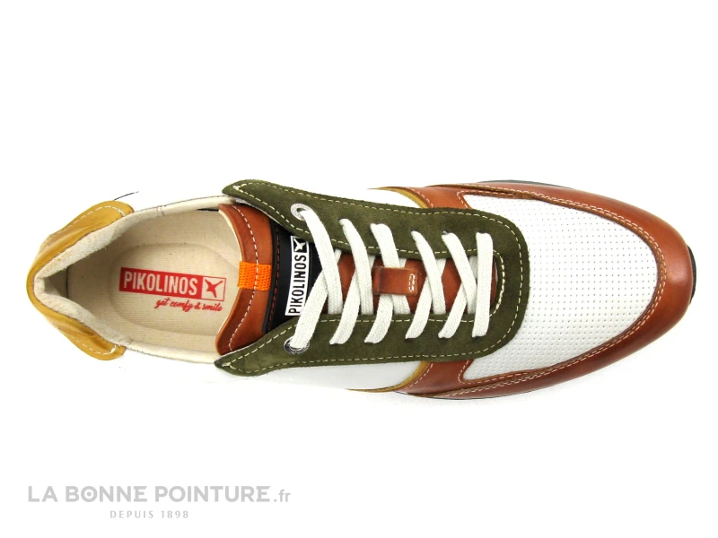 Pikolinos CAMBIL M5N-6111C2 Brick - Basket Homme Blanche Et Multi 6 Pikolinos CAMBIL M5N-6111C2 Brick - Basket Homme Blanche Et Multi – Image 6