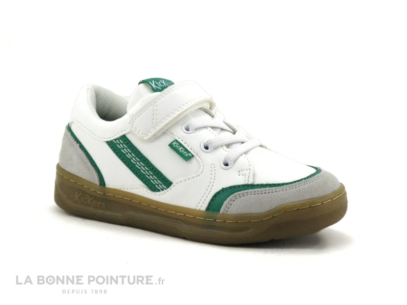 Kickers KOUIC Blanc Gris Vert - 928541 - Basket Mode Enfant 5 Kickers KOUIC Blanc Gris Vert - 928541 - Basket Mode Enfant – Image 5