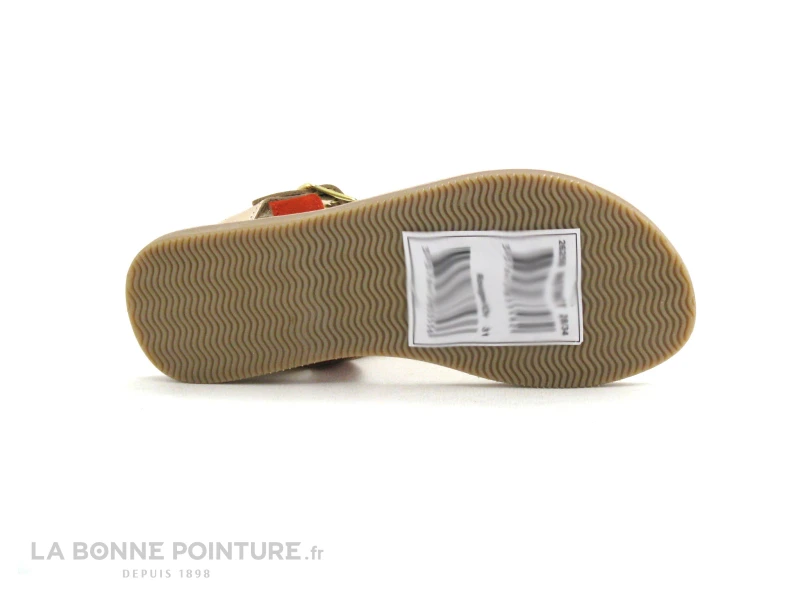 Wipop INSTINCT Rouge Or Perles - Sandale Fille 4 Wipop INSTINCT Rouge Or Perles - Sandale Fille – Image 4