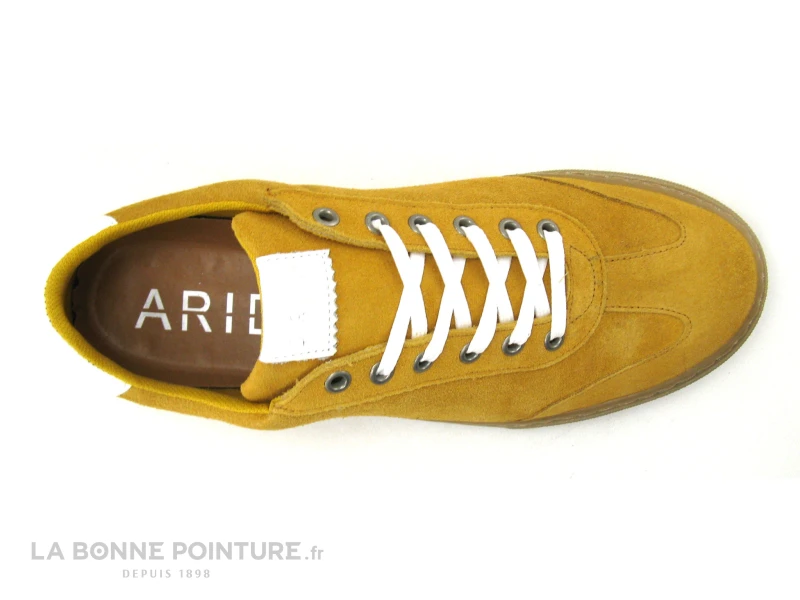 Arid RIGNY Safran - Sneakers Homme Cuir Jaune 6 Arid RIGNY Safran - Sneakers Homme Cuir Jaune – Image 6