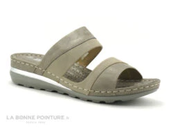 Morans RODEST Bronze Beige - Mule Compensee Femme