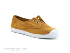Cienta 70997 - Ocre - Basket Toile Sans Lacet Enfant
