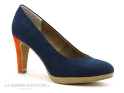 Marco Tozzi 2-22441-26 Navy Multi - Escarpin Talon Haut