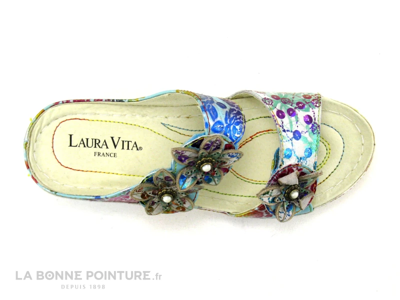 Laura Vita JACDISO 06 Blanc - Mule Originale Femme - Semelle Compensee 6 Laura Vita JACDISO 06 Blanc - Mule Originale Femme - Semelle Compensee – Image 6