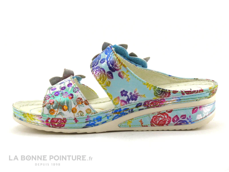 Laura Vita JACDISO 06 Blanc - Mule Originale Femme - Semelle Compensee 3 Laura Vita JACDISO 06 Blanc - Mule Originale Femme - Semelle Compensee – Image 3