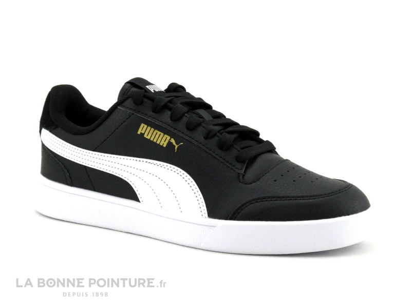 Puma SHUFFLE JR Black White 375668-03 - Basket Mode Noire Et Blanche 5 Puma SHUFFLE JR Black White 375668-03 - Basket Mode Noire Et Blanche – Image 5
