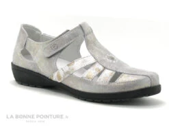 Devant 5 Suave London 8031T Shark Prairie - Chaussure Aeree Femme Metallisee