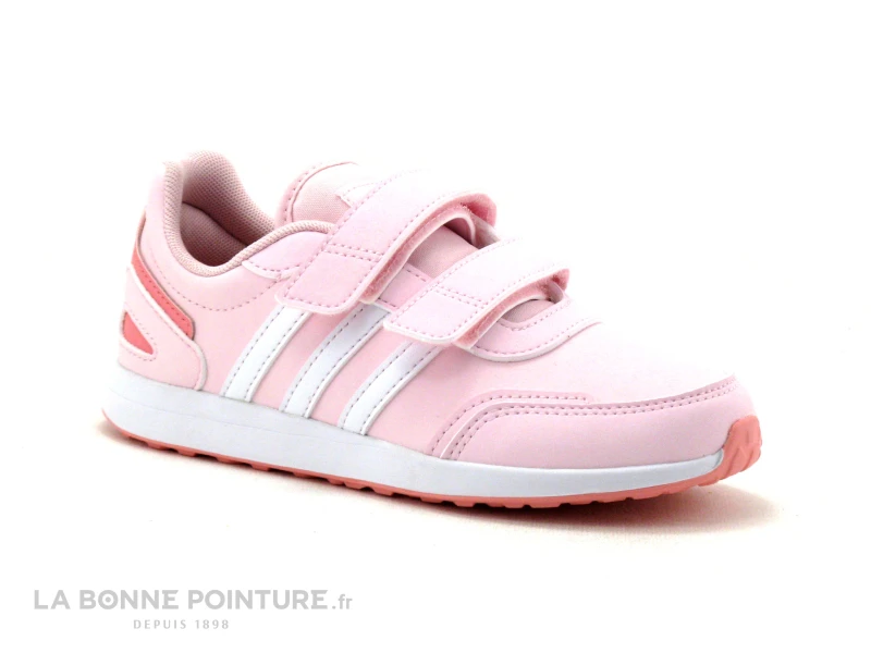 Adidas VS SWITCH 3 C - FY9224 - Rose Blanc - Basket Fille Velcro 5 Adidas VS SWITCH 3 C - FY9224 - Rose Blanc - Basket Fille Velcro – Image 5