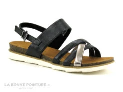 Marco Tozzi 2-28410-20 Noir Argent - Sandale Plate Femme -Magasin De Chaussures cd24607c73b9e66c561f35ea11d5d5ef img 7290.jpg 180529
