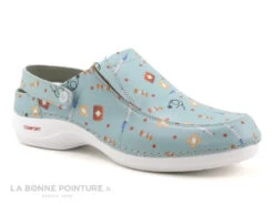 3 Points De Suspension KIADO Vert - Sabot Médical En Cuir