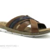 Morans TAFIL Marron - Marine - Bride Croisees - Mule Homme