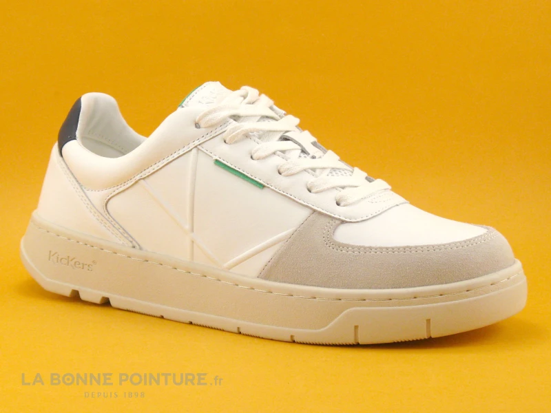 Kickers KICK ALLOW Blanc Marine - 894780-70-32 - Basket Homme 1 Kickers KICK ALLOW Blanc Marine - 894780-70-32 - Basket Homme