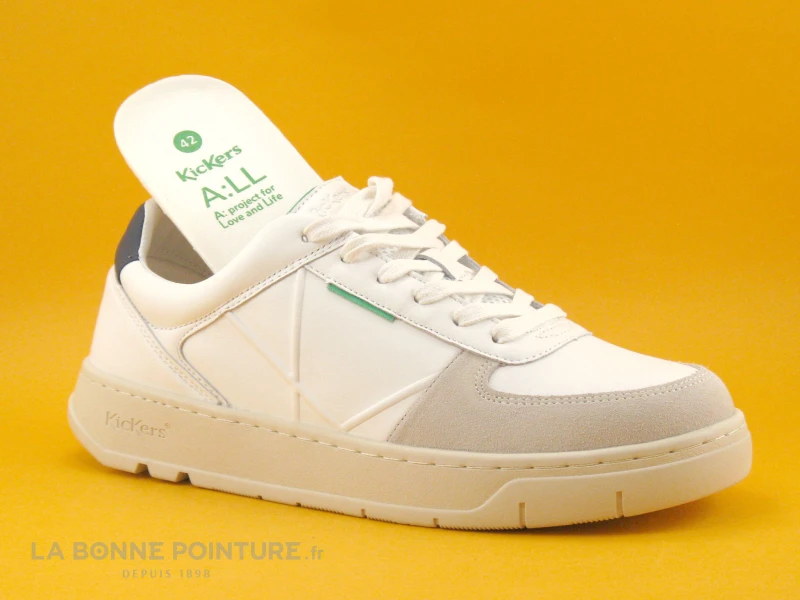 Kickers KICK ALLOW Blanc Marine - 894780-70-32 - Basket Homme 5 Kickers KICK ALLOW Blanc Marine - 894780-70-32 - Basket Homme â Image 5