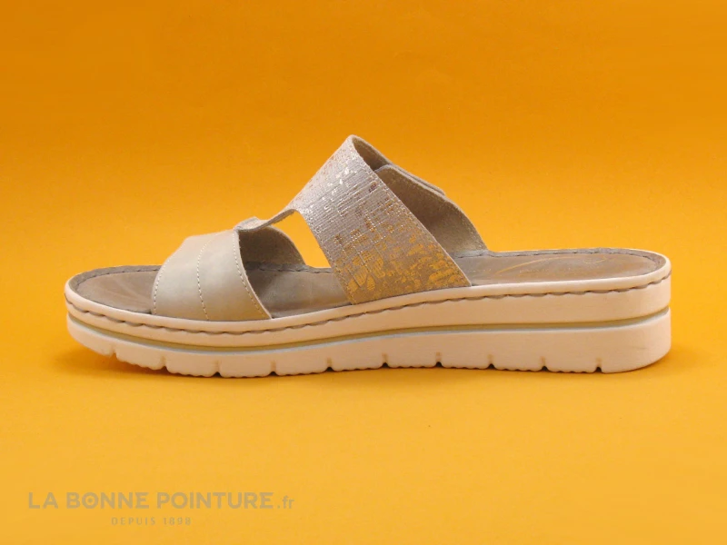 Fly Flot FLYKOR Argent - Gris - Mule Compensee Femme 3 Fly Flot FLYKOR Argent - Gris - Mule Compensee Femme – Image 3