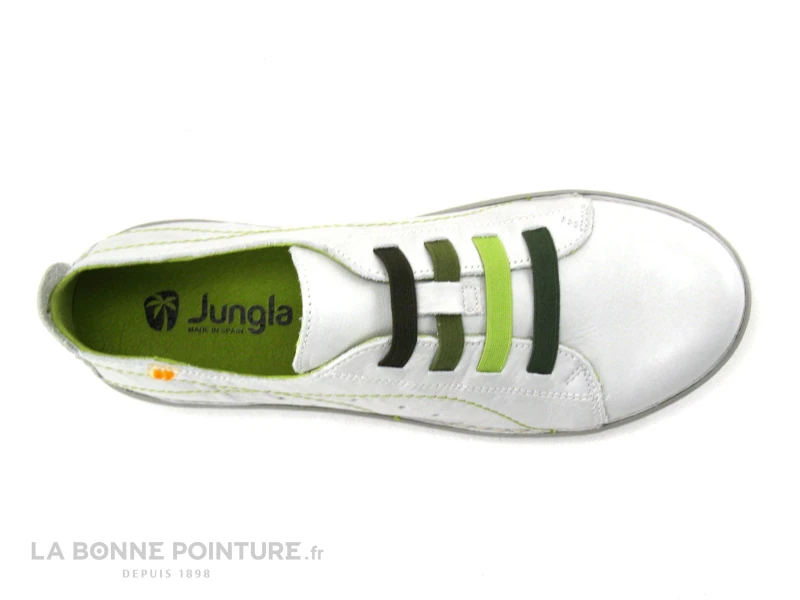 Jungla 6020 Off White - Gris - Vert - Chaussure Basse Femme 6 Jungla 6020 Off White - Gris - Vert - Chaussure Basse Femme – Image 6