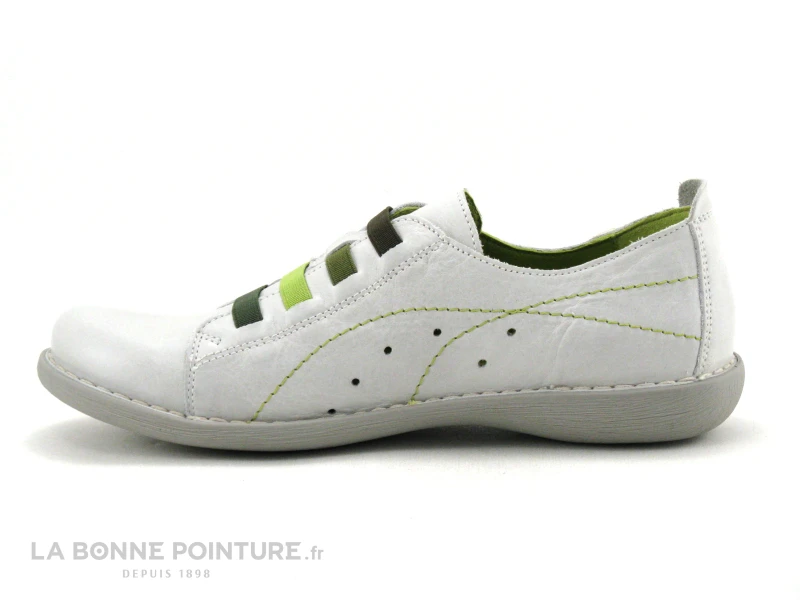 Jungla 6020 Off White - Gris - Vert - Chaussure Basse Femme 3 Jungla 6020 Off White - Gris - Vert - Chaussure Basse Femme – Image 3