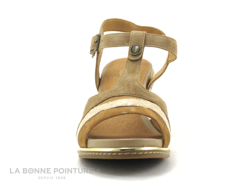 Fugitive IZANE LP5HG69 Mastic -Sandale Beige - Talon Compense 2 Fugitive IZANE LP5HG69 Mastic -Sandale Beige - Talon Compense – Image 2