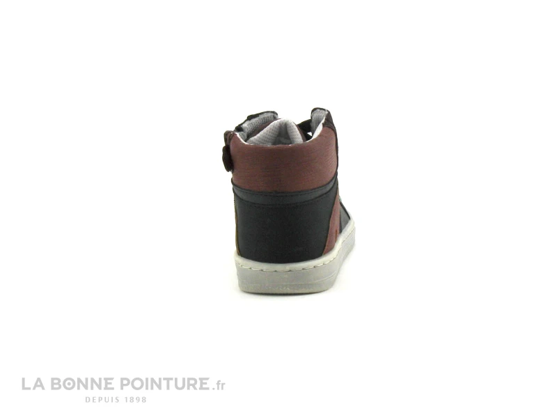 Kickers LOWELL Noir Bordeaux - Basket Montante 4 Kickers LOWELL Noir Bordeaux - Basket Montante – Image 4