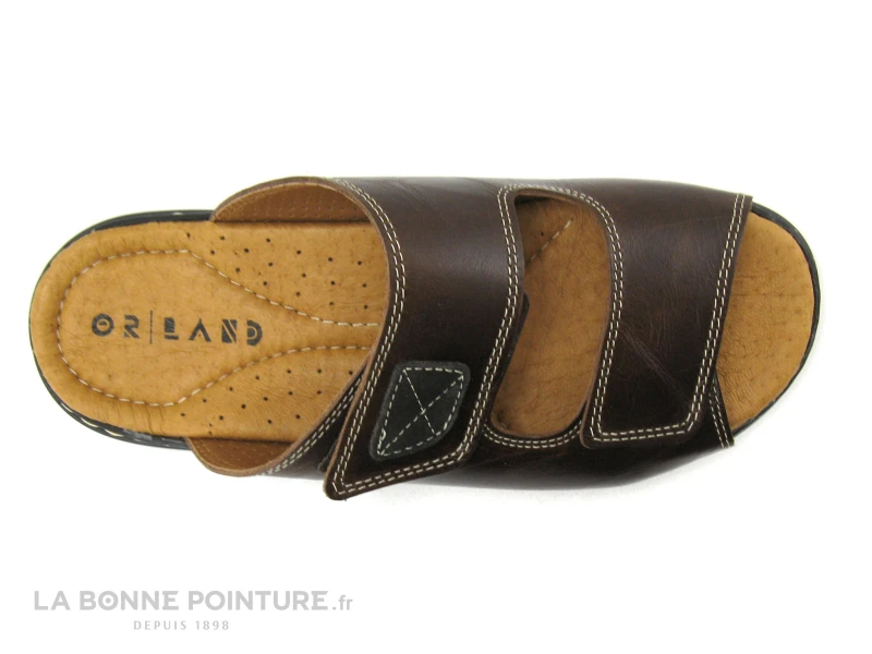 Orland 2050 Marron - Mule Homme En Cuir - Brides Velcro 3 Orland 2050 Marron - Mule Homme En Cuir - Brides Velcro – Image 3
