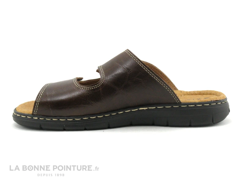 Orland 2050 Marron - Mule Homme En Cuir - Brides Velcro 2 Orland 2050 Marron - Mule Homme En Cuir - Brides Velcro – Image 2