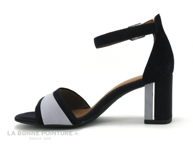 Tamaris 1-28379-28 Navy Lt Blue - Sandale Talon Haut - Bride Cheville 3 Tamaris 1-28379-28 Navy Lt Blue - Sandale Talon Haut - Bride Cheville – Image 3