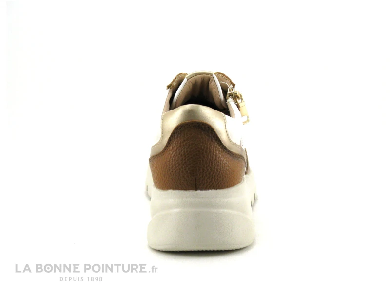 The Divine Factory JC4812 Camel - Blanc - Basket Compensee Avec Zip 4 The Divine Factory JC4812 Camel - Blanc - Basket Compensee Avec Zip – Image 4