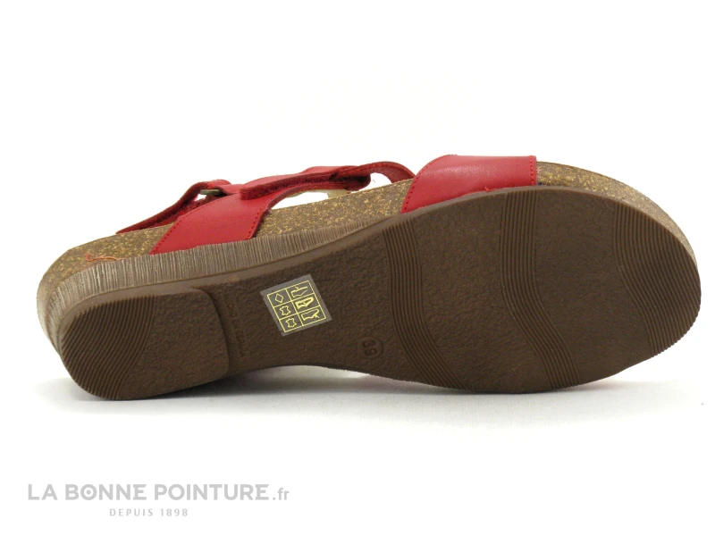 Xapatan 2164 Rouge - Sandale Femme - Petit Talon Compense 7 Xapatan 2164 Rouge - Sandale Femme - Petit Talon Compense â Image 7