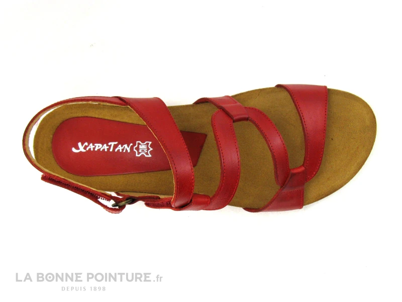 Xapatan 2164 Rouge - Sandale Femme - Petit Talon Compense 6 Xapatan 2164 Rouge - Sandale Femme - Petit Talon Compense â Image 6