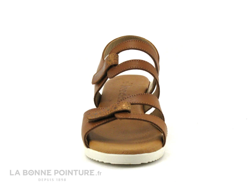 Jordana 681 Cuero - Sandale Marron - 2 Brides Velcro - Compense 2 Jordana 681 Cuero - Sandale Marron - 2 Brides Velcro - Compense – Image 2