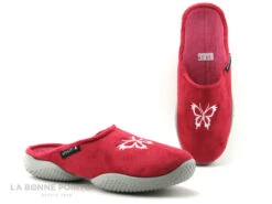Airplum BAPILLON Fuschia - Pantoufle Rose Femme