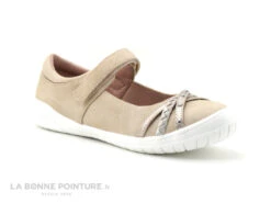 Lilybellule GYSLANA Rose - Ballerine Fille Avec Bride Velcro