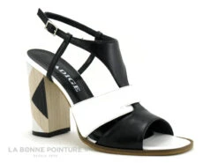 Adige ALSAF F100 Capri Nero Bianco - Sandale Talon