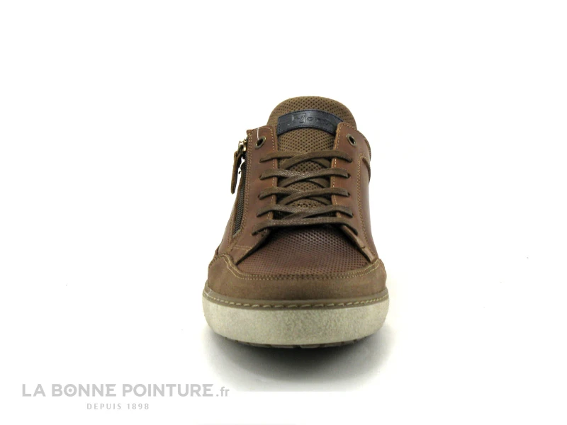 Morans SAPRO Cognac - Basket De Ville Homme Avec Zip 2 Morans SAPRO Cognac - Basket De Ville Homme Avec Zip – Image 2