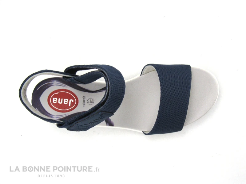 Jana 8-28761-20 Navy - Sandale Bleu Marine Femme - Talon Compense 6 Jana 8-28761-20 Navy - Sandale Bleu Marine Femme - Talon Compense – Image 6