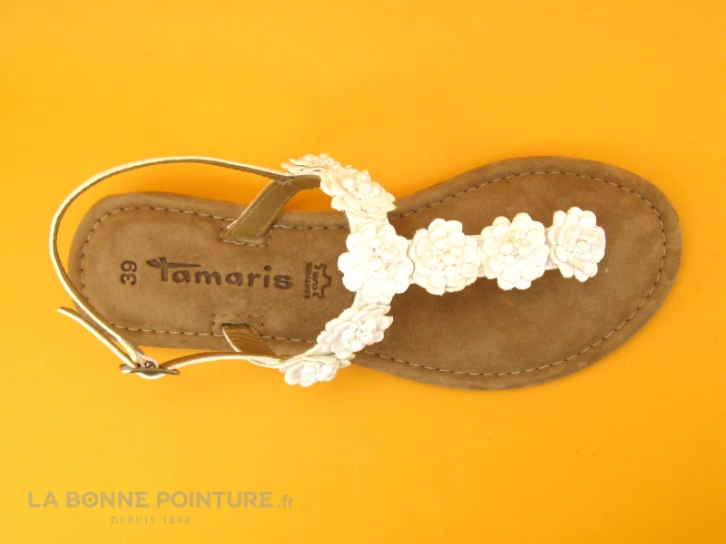 Tamaris 1-28123-26 100 White - Sandale Blanche - Lacet 4 Tamaris 1-28123-26 100 White - Sandale Blanche - Lacet – Image 4