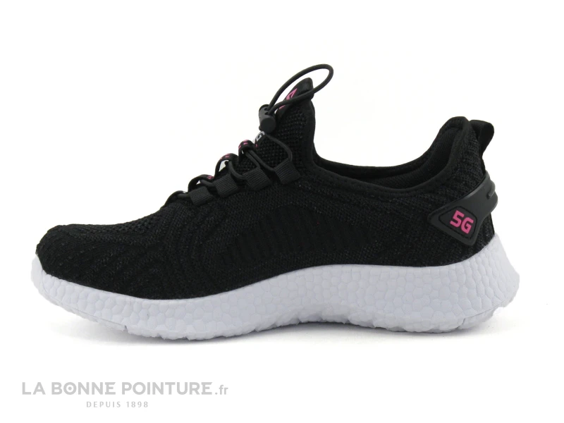 Streeter BRAIL Noir - Basket Slip On Femme - Maille Noire 3 Streeter BRAIL Noir - Basket Slip On Femme - Maille Noire – Image 3