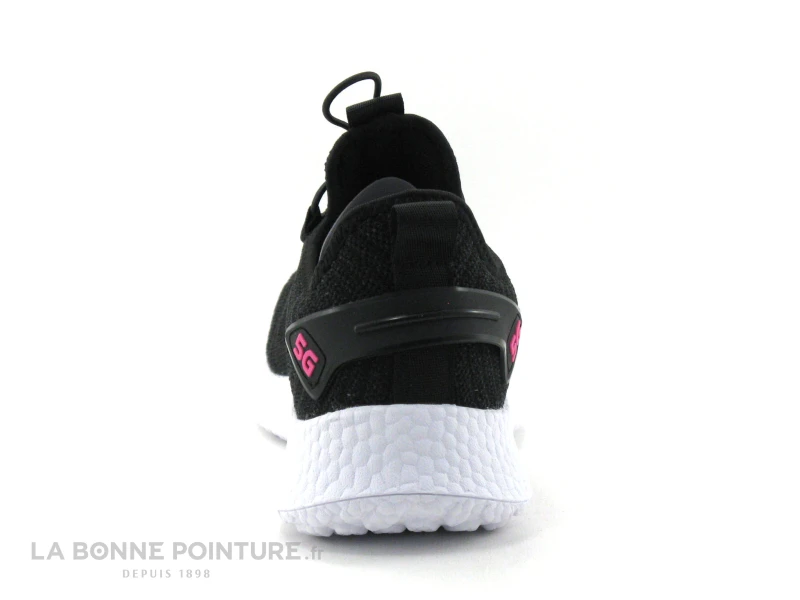 Streeter BRAIL Noir - Basket Slip On Femme - Maille Noire 4 Streeter BRAIL Noir - Basket Slip On Femme - Maille Noire – Image 4