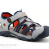 Wipop LICKEY Gris Bleu Orange - Sandale Sport GARCON