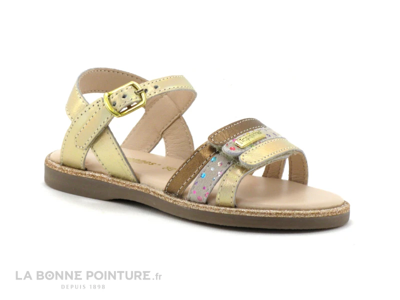 Tropeziennes IRIA Or Rose - 27345 - Sandale Fille 1 Tropeziennes IRIA Or Rose - 27345 - Sandale Fille