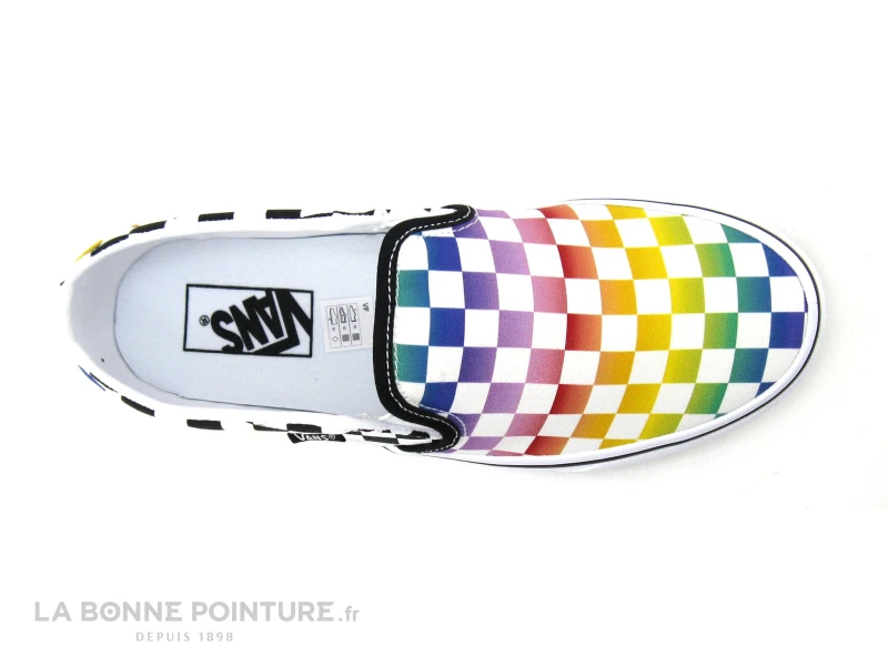 Vans ASHER Rainbow Check - Basket Damier Noir Multi 6 Vans ASHER Rainbow Check - Basket Damier Noir Multi – Image 6