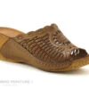 Karyoka GENI Marron - Mule Femme - Talon Compense