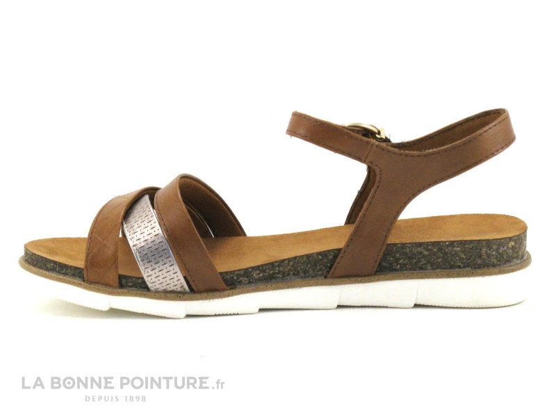 Marco Tozzi 2-28410-28 Cognac - Sandale Marron Clair Femme 3 Marco Tozzi 2-28410-28 Cognac - Sandale Marron Clair Femme â Image 3