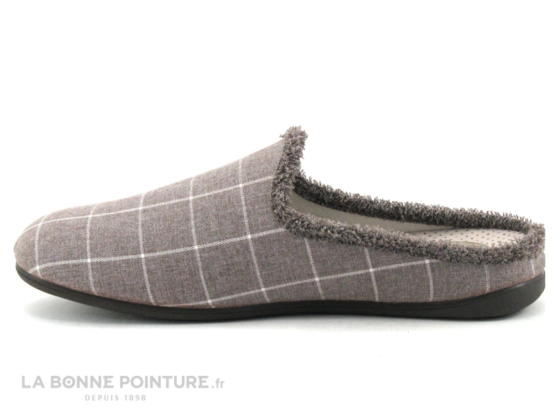 Zels 8543 Cuero - Pantoufle Mule Homme Marron A Carreaux 3 Zels 8543 Cuero - Pantoufle Mule Homme Marron A Carreaux – Image 3