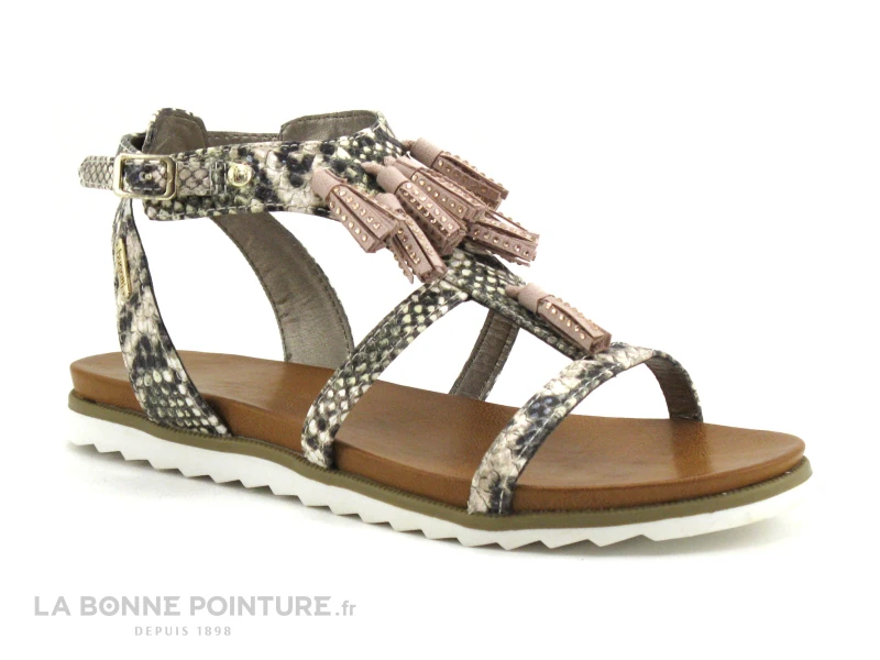 Bugatti JODIE EVO Multicolore Rose - Pompons - Sandale 1 Bugatti JODIE EVO Multicolore Rose - Pompons - Sandale