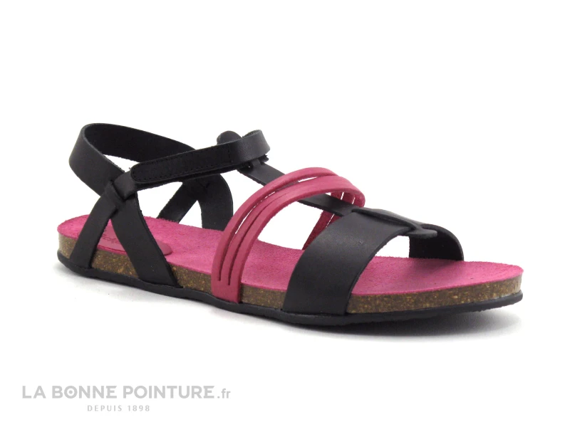 Kickers PICNIC V Noir Fuchsia - 609810-30 - Sandale 1 Kickers PICNIC V Noir Fuchsia - 609810-30 - Sandale