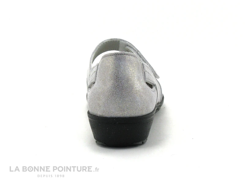 Suave LONDON 8061T Shark Powder - Ballerine Argent Avec Scratch 4 Suave LONDON 8061T Shark Powder - Ballerine Argent Avec Scratch – Image 4