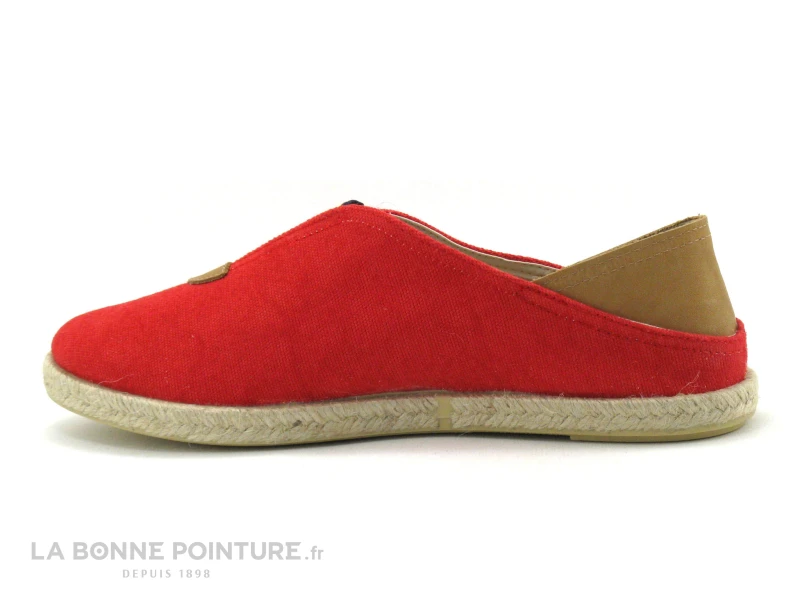 CM Mediterranea 37126001 - Rouge Et Camel - Chaussure Espadrille 3 CM Mediterranea 37126001 - Rouge Et Camel - Chaussure Espadrille – Image 3