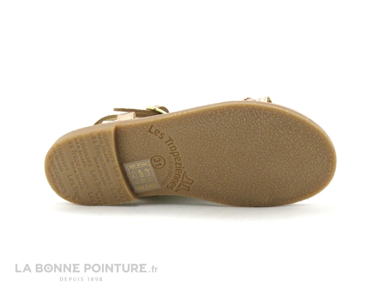 Tropeziennes BADOU Or - Sandale Fille - Bride Salome 6 Tropeziennes BADOU Or - Sandale Fille - Bride Salome – Image 6