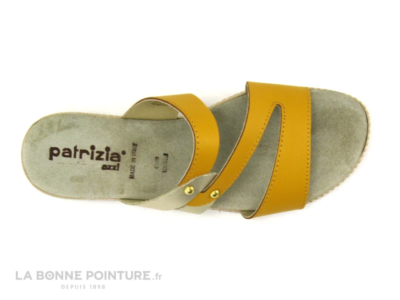 Patrizia Azzi PERCALE Jaune - Platine - Mule Femme 3 Patrizia Azzi PERCALE Jaune - Platine - Mule Femme – Image 3